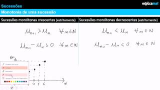 Sucessões Monótonas Crescentes Decrescentes [upl. by Atikat457]