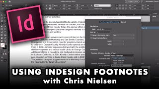 Working with FOOTNOTES for Text Frames in InDesign [upl. by Tallou510]