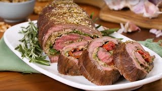 Flank Steak Roulade  Easy Marinade amp Roast [upl. by Euqinna]