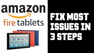 Amazon Fire Tablet How To Fix Most Issues in 3 Steps  Frozen Reset Wifi Connection Update [upl. by Aissert]