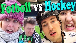 FOTBOLL VS HOCKEY ft Babben amp Annika Andersson [upl. by Volin518]