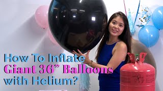 How To Inflate Balloons with Helium Like A Pro 🎈 [upl. by Ledda]