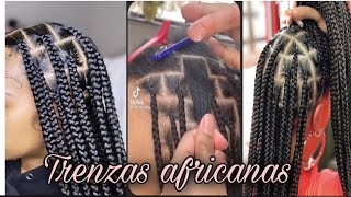 TRENZAS AFRICANAS PASÓ A PASO😻soribel mueses [upl. by Bubb]