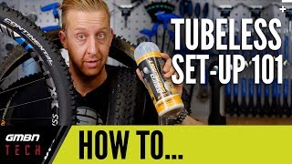 Mountain Bike Tubeless Tyre Set Up 101  GMBN How To [upl. by Gnoc]