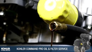 KOHLER COMMAND PRO Oil Change [upl. by Nona]