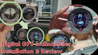 Digital GPS Inclinometer AUTOOL X95 installation on Pajero V34 [upl. by Ariat]