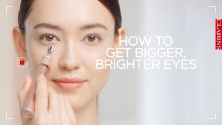 How to get bigger brighter eyes with V Shaping Facial Lift Eye Concentrate  Clarins [upl. by Seely426]