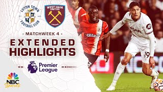 Luton Town v West Ham United  PREMIER LEAGUE HIGHLIGHTS  912023  NBC Sports [upl. by Debor]