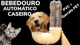 BEBEDOURO AUTOMATICO CASEIRO DE TUBO PVC  CACHORRO COMO FAZER BEBEDERO CASERO PERROS E MASCOTAS [upl. by Truitt]