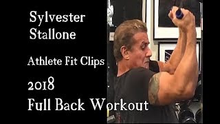 Sylvester Stallone Full Back Workout 2018  AFC [upl. by Husha]