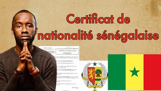 Comment obtenir un certificat de nationalité sénégalaise [upl. by Yllaw244]