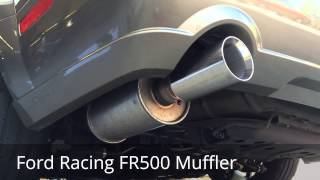 Ford Racing FR500 Muffler Installation—Before and After Sound [upl. by Notlit]