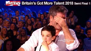 Simon Cowell and son Eric who Steals the Show Britains Got Talent 2018 Semi Final BGT S12E08 [upl. by Spring738]