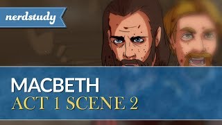 Macbeth Summary Act 1 Scene 2  Nerdstudy [upl. by Aksoyn291]