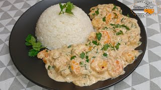 Crevettes Sautées à la crème [upl. by Egide]