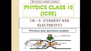 icse class 10 physics chapter 8 current electricity  icse physics class 10 [upl. by Deelaw]