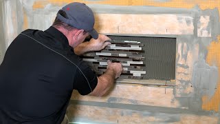 How To Tile A Shower Niche [upl. by Grube]