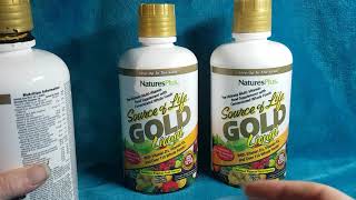 Multyvitamin Natures Plus Source of Life Gold Liquid Review [upl. by Gerkman]