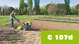 Grillo G 107d  Motocoltivatore  Walking tractor [upl. by Yrelbmik]