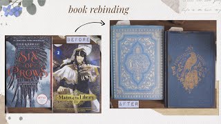 paperback to antique hardcover  book rebinding [upl. by Haik]