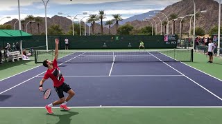 Grigor Dimitrov amp David Ferrer  IW Court Level Practice [upl. by Maren966]