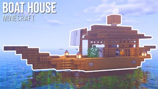 Minecraft  How to build a Boat House  Small amp Simple [upl. by Fiden897]