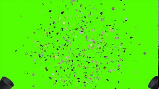 PARTY POPPER with SOUND Green Screen HD [upl. by Attenwahs]