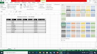 Microsoft Excel Krijimi i tabelave [upl. by Ivad]