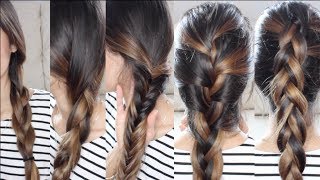 5 Trenzas Básicas y fáciles  Pelo perfecto para el Verano [upl. by Castillo329]