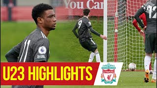 U23 Highlights Liverpool 36 Manchester United  The Academy [upl. by Eniruam137]