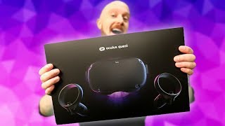 Oculus Quest Setup Unboxing amp Tips [upl. by Nelhsa]