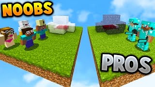 TWO PROS VS NOOBS  Minecraft BED WARS with PrestonPlayz [upl. by Ynitsed]