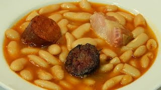 Receta de la fabada Asturiana [upl. by Hteik]