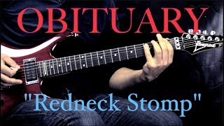 OBITUARY  quotRedneck Stompquot  Death Metal GuitarampBass Cover [upl. by Enaywd]