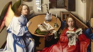 Workshop of Campin Annunciation Triptych Merode Altarpiece [upl. by Eceinart773]