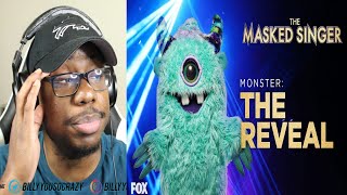 Masked Singer Monster all Performances amp Reveal  Season 1 REACTION [upl. by Hildagard617]