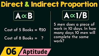 Direct and Indirect Proportion [upl. by Nosloc]