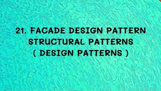 21 Facade Design Pattern  Structural Patterns DP [upl. by Kirshbaum]