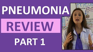 Pneumonia Symptoms Pathophysiology Nursing  Respiratory Disorders NCLEX Lecture Part 1 [upl. by Otero]