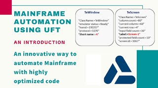 Mainframe Automation Using UFT  Part 1 [upl. by Anitrebla608]