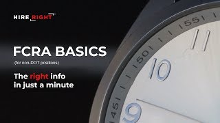 FCRA Basics  In One Minute [upl. by Akcir]