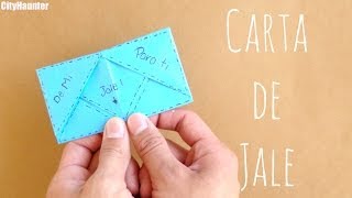 Carta Jale FACIL  Cartas de origami  CARTAS PARA MI NOVIO [upl. by Prudhoe]