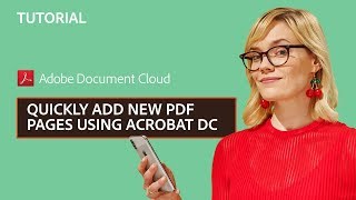 How to add new PDF pages with 2 shortcuts in Acrobat DC [upl. by Eleaffar]