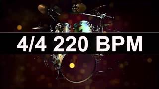 🔴 Drums Metronome 220 BPM [upl. by Nutsud]