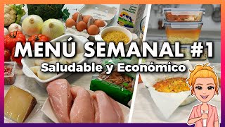 💚 Menú SEMANAL Saludable y Económico 1 🕒 Ahorra TIEMPO DINERO y Come MÁS SANO 👍 Meal Prep Español [upl. by Lebaron]