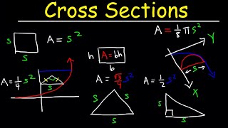 Volumes Using Cross Sections  Calculus [upl. by Niloc]