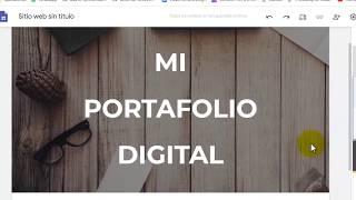 Crear portafolio digital con google drive y google sites [upl. by Sola]