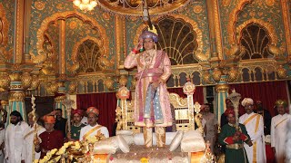 Mysuru Dasara 2019 Yaduveer Wadiyar holds private Darbar at Mysore Palace [upl. by Nylde]