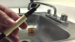 Pelikan Fountain Pen Cleaning Method 1 also showing the use of ammonia [upl. by Atnahs]