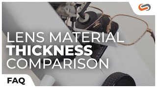 Lens Material Thickness Comparison  SportRx [upl. by Amitarp]